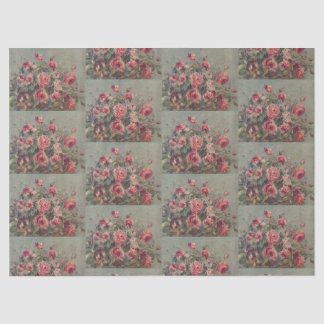Papier Mousseline Roses de Vargemont par Pierre-Auguste Renoir (Recto)