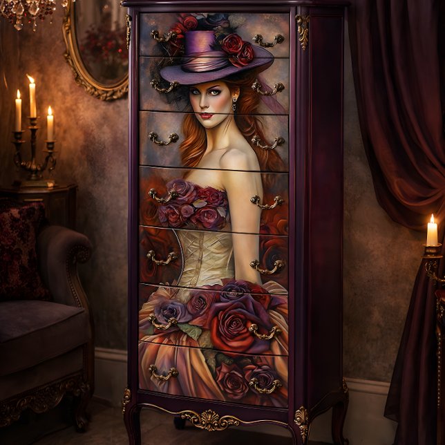 Papier Mousseline Roses et reverie Découpage (Créateur téléchargé)