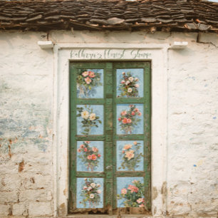 Papier Mousseline Roses vintages rose Floral Bleu et Blanc Découpage