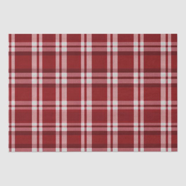 Papier Mousseline Rouge blanc (Recto)