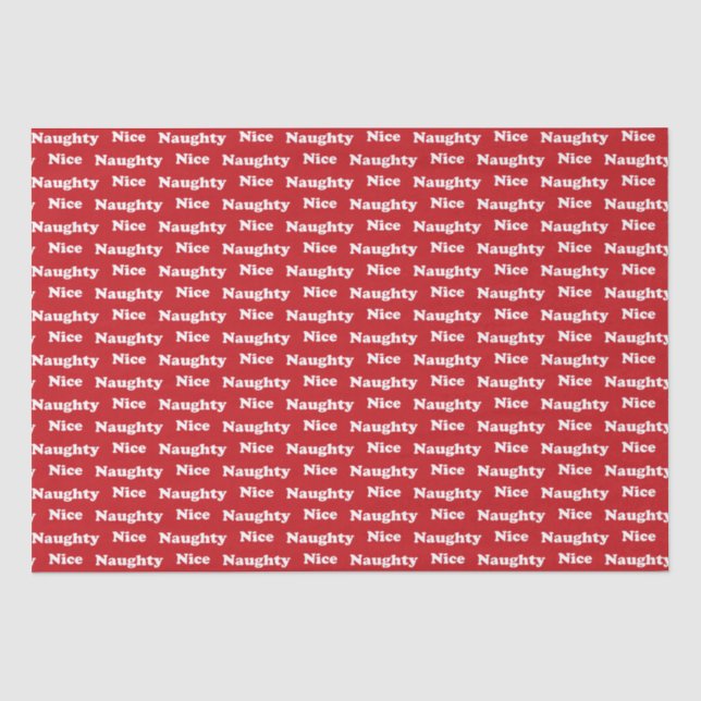 Papier Mousseline Rouge coquin ou joli (Recto)