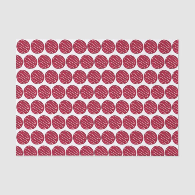 Papier Mousseline Rouge Velours Cuisine Crème Fromage Frosting Baker (Recto)