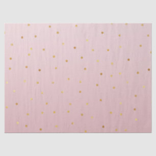 Papier Mousseline Rougissent l'étincelle de confettis d'or de rose