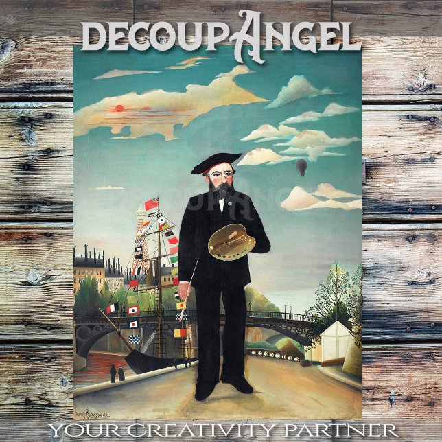 Papier Mousseline Rousseau - Mon portrait - Paysage - Découpage (Créateur téléchargé)