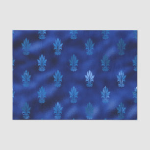 Papier Mousseline Royal Blue et Silver