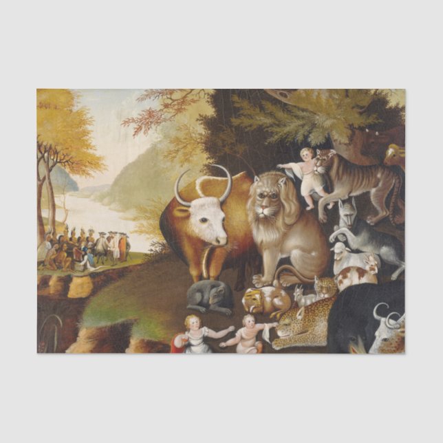 Papier Mousseline Royaume pacifique Biche animal classique (Recto)