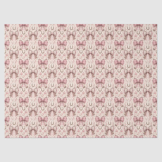 Papier Mousseline Rubans Coquette Cowgirl Rose Fête d'Anniversaire W