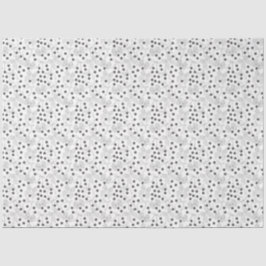 Papier Mousseline Rubans gris et points gris foncé