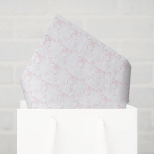 Papier Mousseline Rubans rose pâle à l'aquarelle