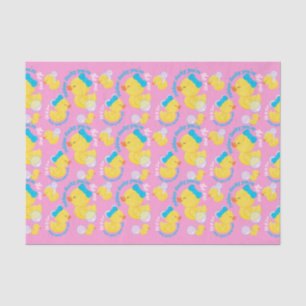 Papier Mousseline Rubber rose Ducky Vous êtes le parti unique