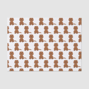 Papier Mousseline Ruby Cavalier King Charles Motif espagnol