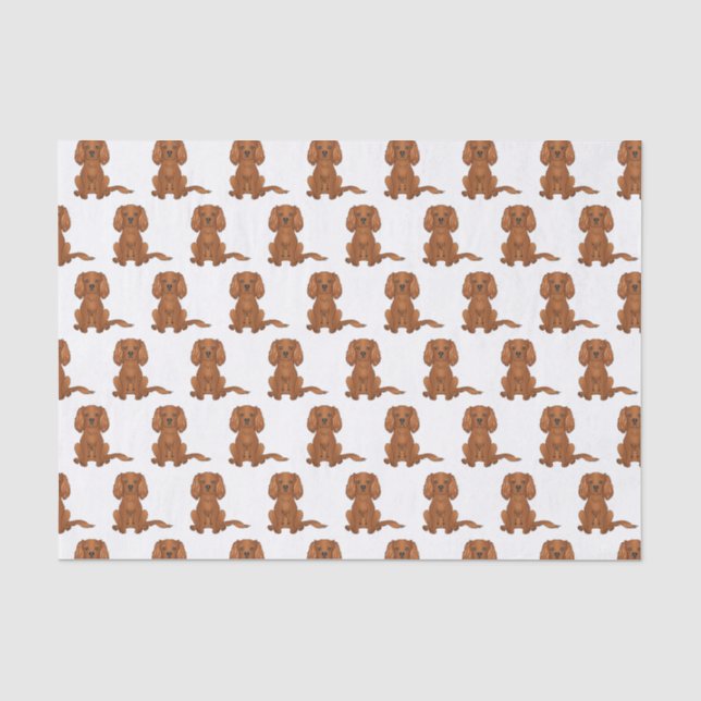 Papier Mousseline Ruby Cavalier King Charles Motif espagnol (Recto)
