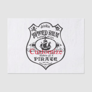 Papier Mousseline Rum épicé Pirate Boisson Thunder_Cove