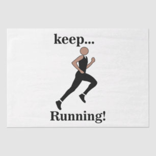 Papier Mousseline Runner Sports sportifs sportifs