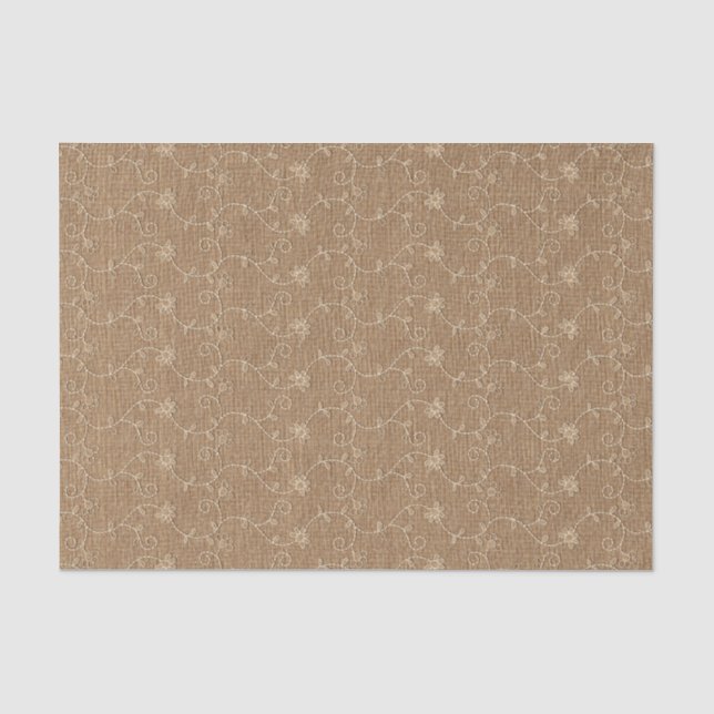 Papier Mousseline Russe Faux Burlap Dentelle Noël Noël Noël Noël (Recto)