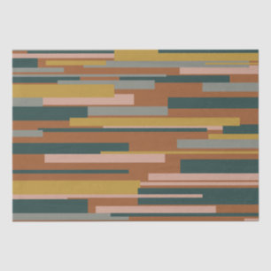 Papier Mousseline Rust Motif géométrique moderne Wright du milieu du