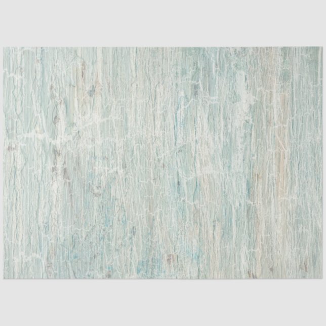 Papier Mousseline Rustic Beach Bois Océan Bleu Crackpage Découpage (Recto)
