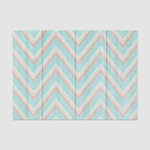 Papier Mousseline Rustique Chevron Wood Shabby Cottage Chic Tea Part