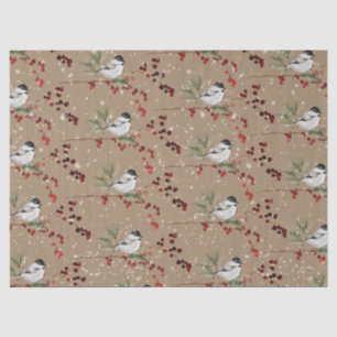 Papier Mousseline Rustique Kraft Casquette noir Bélier Bird Rouge Be