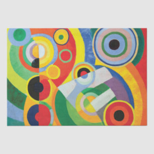 Papier Mousseline Rythme, Joie de Vivre par Robert Delaunay