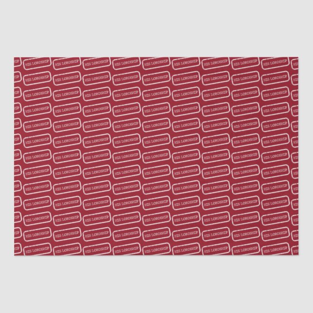 Papier Mousseline "Sa seigneurie" (Recto)
