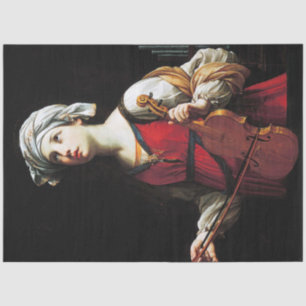 Papier Mousseline Saint Cecilia (St. Cecilia), Guido Reni