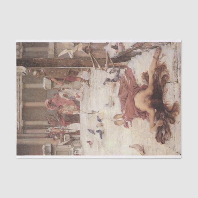 Papier Mousseline Saint Eulalia, par John William Waterhouse - 1885 (Recto)