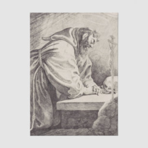 Papier Mousseline Saint François d'Assise Fondateur des Franciscains