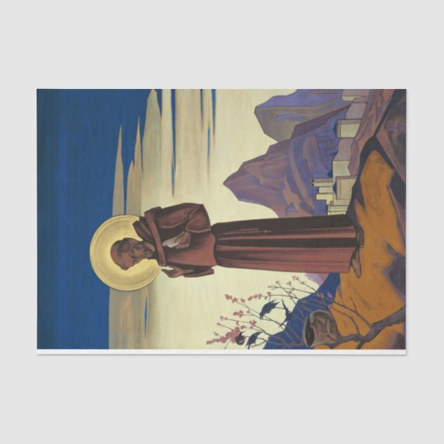 Papier Mousseline Saint François d'Assise (Saint chrétien) (Recto)