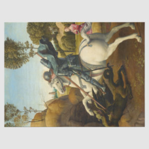 Papier Mousseline Saint George et le Dragon, 1506 par Raphael
