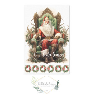 Papier Mousseline Saint-Nic Holiday Decoupage Paper