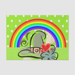 Papier Mousseline Saint Patrick's Day Tissue Paper Rainbow