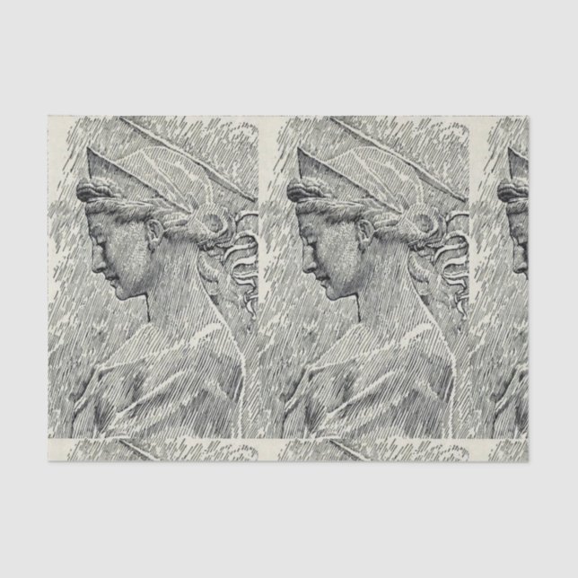 Papier Mousseline Sainte Cecilia Vierge et martyr (Recto)