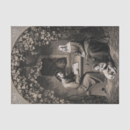 Papier Mousseline Sainte Famille Vierge Marie Saint Joseph Jésus Chr