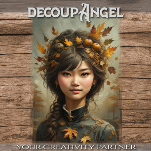 Papier Mousseline Saisons Soeurs - 3 sur 4 - Automne - Découpage -