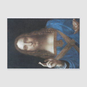 Papier Mousseline Salvator Mundi, Jésus-Christ, Léonard de Vinci