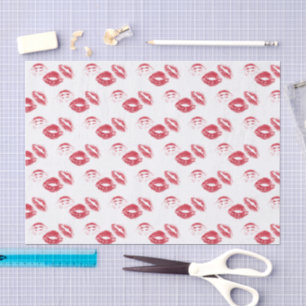 Papier Mousseline S'AMUSER ! Imprimantes Red Lipstick
