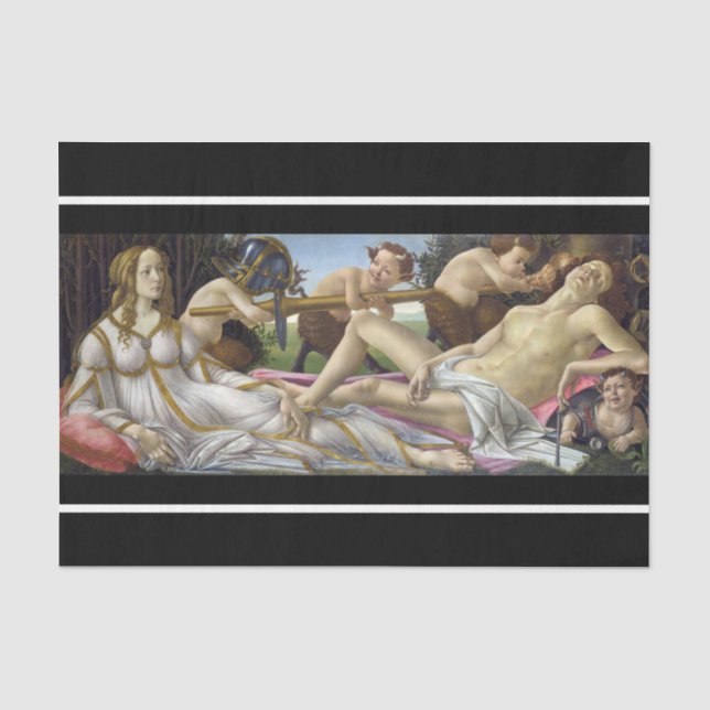 Papier Mousseline Sandro Botticelli - Vénus et Mars (Recto)