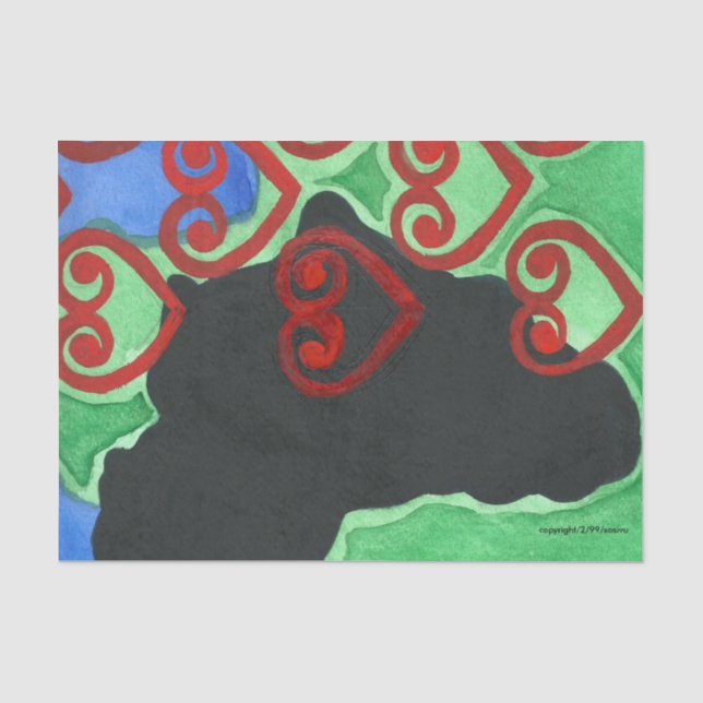 Papier Mousseline Sankofa (Recto)