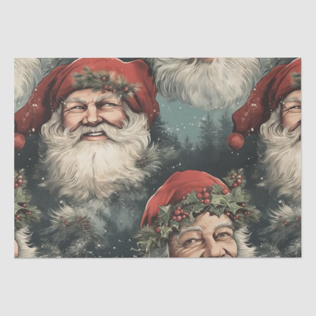 Papier Mousseline Santa Claus (Recto)