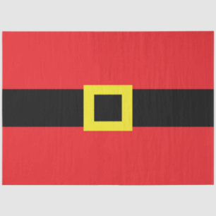 Papier Mousseline Santa Claus Belly Buckle Rouge Noir Jaune Fun