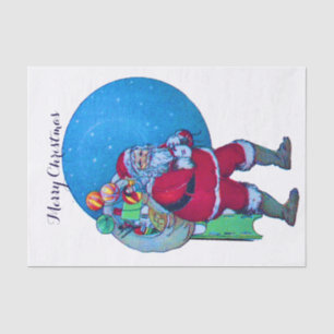 PAPIER MOUSSELINE SANTA CLAUS, NOËL CADEAU ET JOUETS