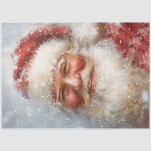 Papier Mousseline Santa Clause