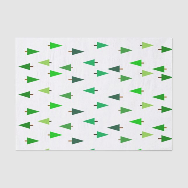 Papier Mousseline Sapins (Recto)