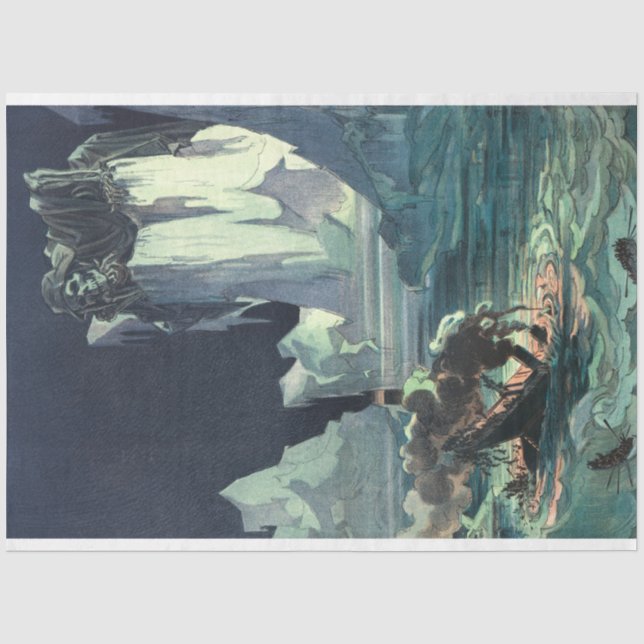Papier Mousseline Sargasso Sea Grim Reaper & Sinking du Titanic (Recto)