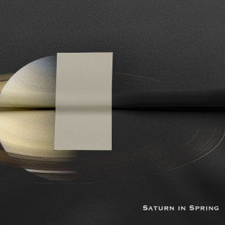 Papier Mousseline Saturne à l'équinoxe de printemps, découpage Cassi