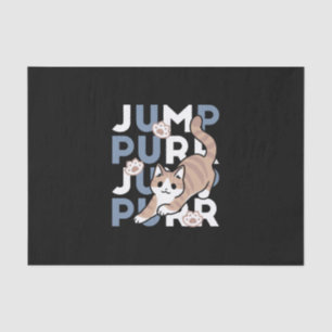 Papier Mousseline Sauter Purr Jump : Conception de chat joueuse avec