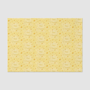 Papier Mousseline "Say Cheese" Fromage suisse Holey Personnalisable