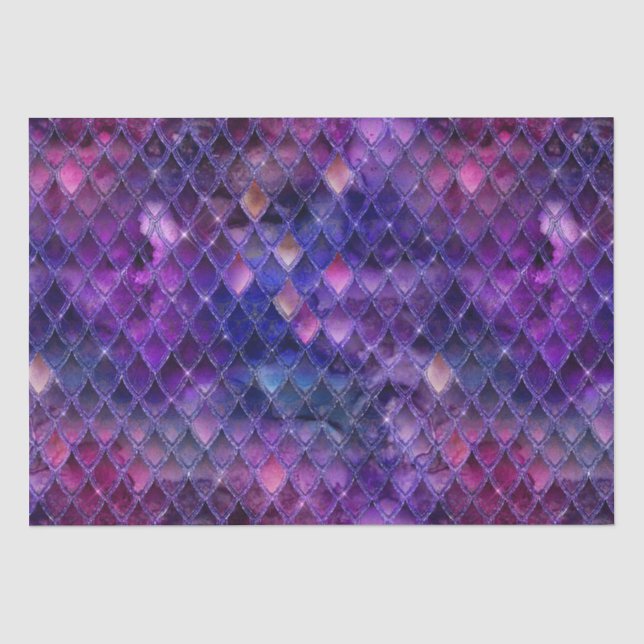 Papier Mousseline Scales de dragon violet (Recto)
