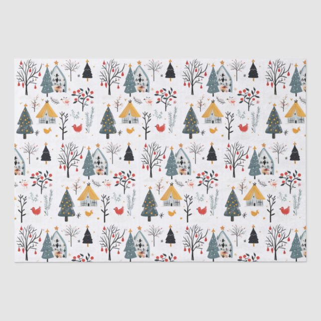 Papier Mousseline Scandinavian Christmas   (Recto)